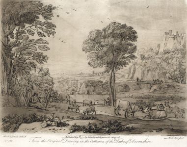 Richard Earlom After Claude Le Lorrain - 1775 Mezzotint, Liber Veritatis No. 93