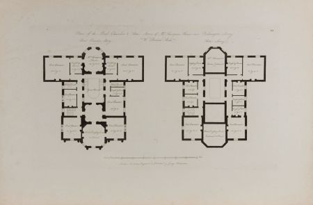 George Richardson - 1797 Engraving, Floor Plan of "Mrs. Thompson's House"
