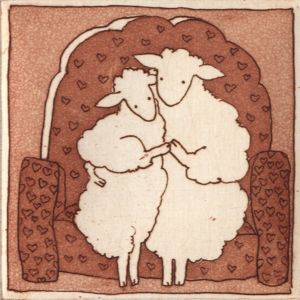 Harriet Brigdale SGFA - Contemporary Etching, Baby It's Cold Outside