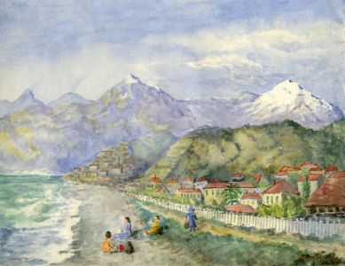 E.H. Lawson - Late 19th Century Watercolour, On the Water's Edge