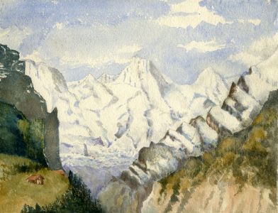 E.H. Lawson - Late 19th Century Watercolour, Mountain Lans