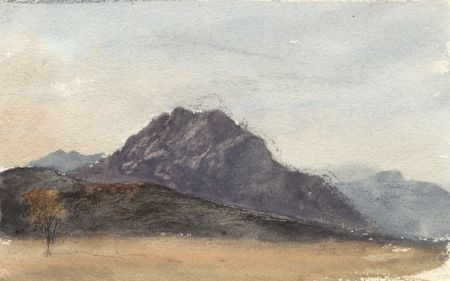 C.E. Hannaford RBA - Early 20th Century Watercolour, Mountain Landscape