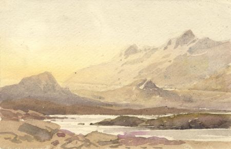 C.A. Hannaford RBA - Mid 20th Century Watercolour, Highland Landscape