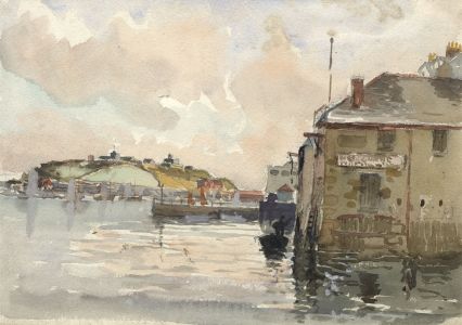 C.A. Hannaford RBA - Mid 20th Century Watercolour, Harbour View