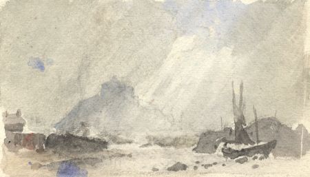 C.E. Hannaford RBA - Early 20th Century Watercolour, Stormy Sea