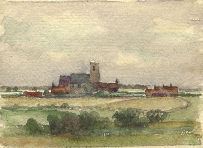 C.E. Hannaford RBA - Early 20th Century Watercolour, Rural Church View