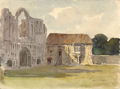 C.A. Hannaford RBA - Mid 20th Century Watercolour, Cathedral Ruins