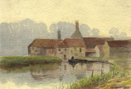 C.A. Hannaford RBA - Mid 20th Century Watercolour, Riverside Homes