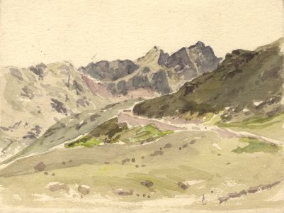 C.E. Hannaford RBA - Early 20th Century Watercolour, Highland Landscape