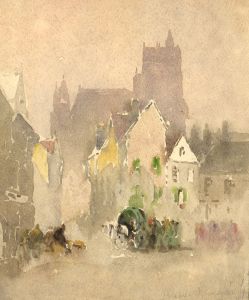 C.A. Hannaford RBA - Mid 20th Century Watercolour, Abbeville, France