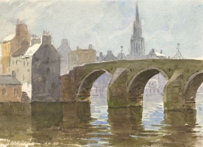 C.A. Hannaford RBA - Mid 20th Century Watercolour, Stone Bridge