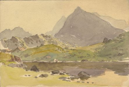 C.A. Hannaford RBA - Mid 20th Century Watercolour, Mountain Landscape