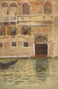 C.A. Hannaford RBA - Mid 20th Century Watercolour, Venetian Canal