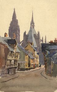 C.A. Hannaford RBA - Mid 20th Century Watercolour, Townscape