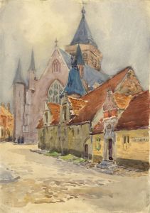 C.A. Hannaford RBA - Mid 20th Century Watercolour, German Town Scene