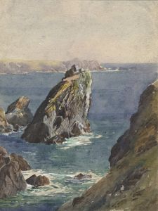 C.A. Hannaford RBA - Mid 20th Century Watercolour, Rocks of the Coast