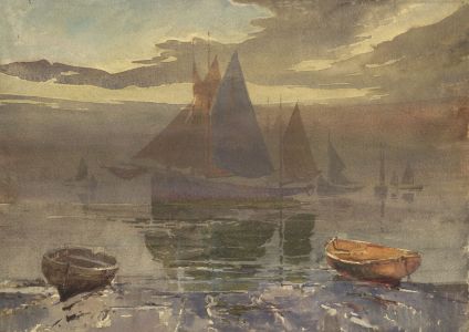 C.A. Hannaford RBA - Mid 20th Century Watercolour, Boats