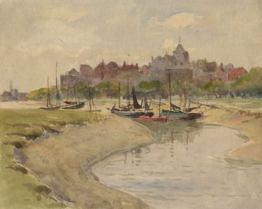 C.A. Hannaford RBA - Mid 20th Century Watercolour, Low Tide