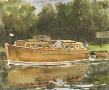 C.A. Hannaford RBA - Mid 20th Century Watercolour, Boat