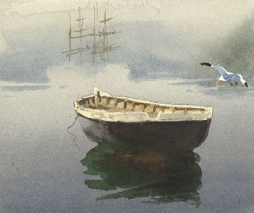 C.A. Hannaford RBA - Mid 20th Century Watercolour, Seagull
