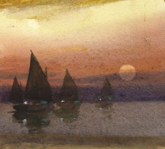 C.A. Hannaford RBA - Mid 20th Century Watercolour, Sailboats
