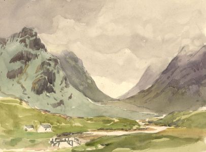 C.E. Hannaford RBA - Early 20th Century Watercolour, Fells