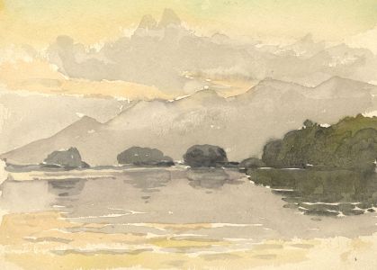 C.E. Hannaford RBA - Early 20th Century Watercolour, Lake