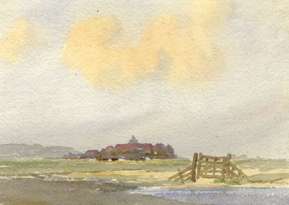 C.A. Hannaford RBA - Mid 20th Century Watercolour, Marshland