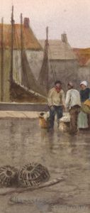 C.E. Hannaford RBA - 1909 Watercolour, Evening Whitby