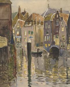 C.A. Hannaford RBA - 1966 Watercolour, In Holland
