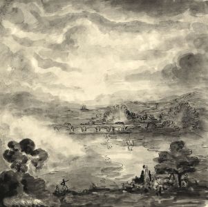 Harold Hope Read - Mid 20th Century Pen and Ink Drawing, River View