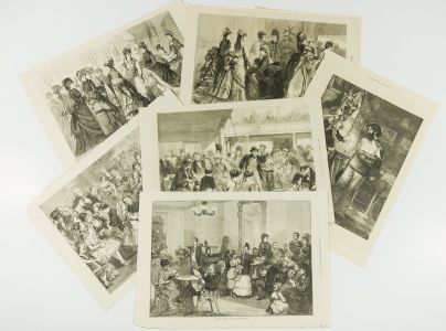 Illustration London News - 6 Late 19th Century Wood Engravings, Fashions
