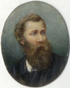 Chris Adams RMS - Mid 20th Century Watercolour, Portrait of a Bearded Man