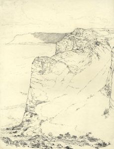 Marcus Adams - Early 20th Century Pen and Ink Drawing, Figures on Coastline
