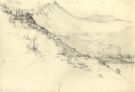Marcus Adams - 1928 Pen and Ink Drawing, From Portofino, Italy