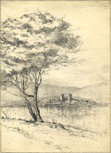 Marcus Adams - Early 20th Century Pen and Ink Drawing, Antibes