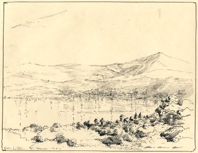Marcus Adams - 1925 Pen and Ink Drawing, South of France