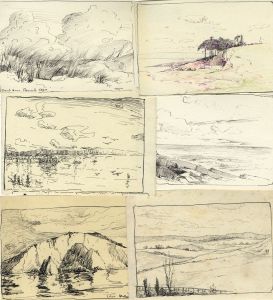 Marcus Adams - Set of 9 Mid 20th Century Pen and Ink Drawings, Landscapes
