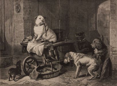 1875 Wood Engraving - Jack in Office - Illustrated London News