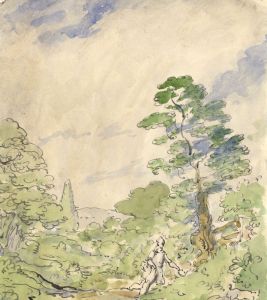 Harold Hope Read - Mid 19th Century Watercolour, Figures in a Landscape