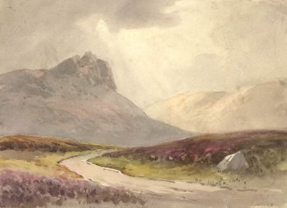 C.A. Hannaford - Early 20th Century Watercolour, Mountain Road