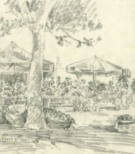 Marcus Adams (1875-1959) - Mid 20th Century Graphite Drawing, Market