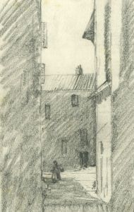 Marcus Adams (1875-1959) - Mid 20th Century Graphite Drawing, Street Scene
