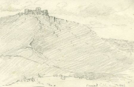 Marcus Adams (1875-1959) - 1925 Graphite Drawing, Hilled Landscape