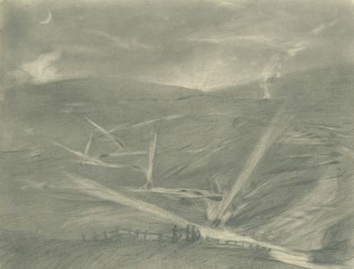 Marcus Adams (1875-1959) - 1935 Graphite Drawing, After the Bonfire
