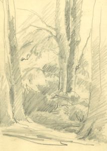 Marcus Adams - Set of 4 Mid 20th Century Graphite Drawing, Drawings of Trees