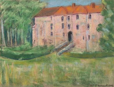 Rosalind Adams (née Thuillier) - 2002 Pastel, Château d'Harcourt
