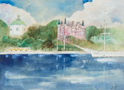 Rosalind Adams (née Thuillier) - Contemporary Watercolour, Stockholm
