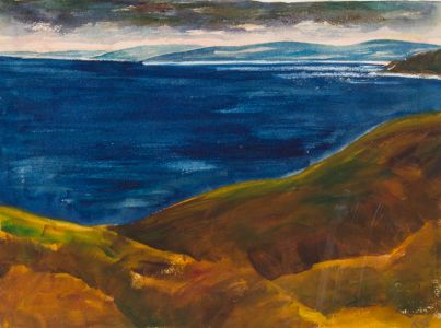 Rosalind Adams (née Thuillier) - Contemporary Watercolour, Port Quin, Cornwall