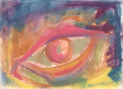 Rosalind Adams (née Thuillier) - Contemporary Pastel, Eye